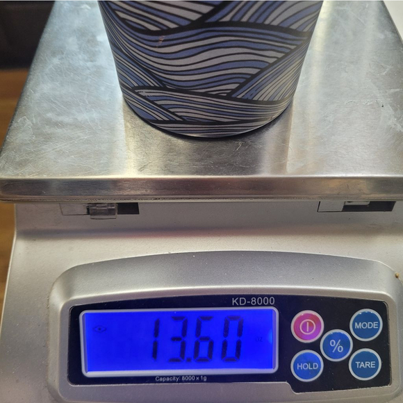 Dutch Bros Blue Waves Good Vibes Metal Travel Tumbler 24oz, cold liquid only - Picture 7 of 7